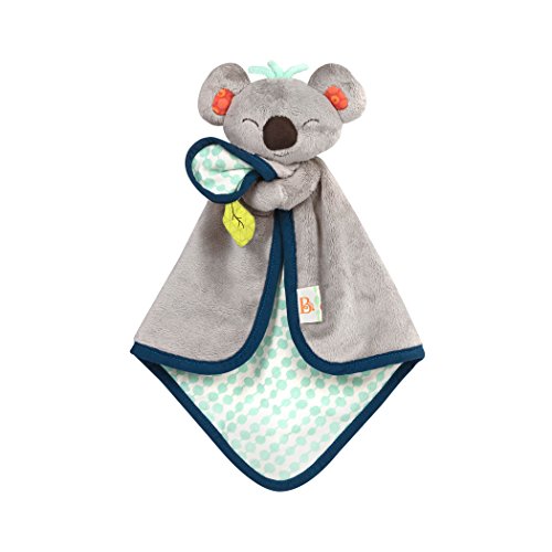 B. toys by Battat BX1565Z B. Toys - B. Snugglies - Manta de seguridad mullida Koko The Koala - Adorable Baby Blankie con tela suave, 12.5 'x 8.25' x 2.5 '