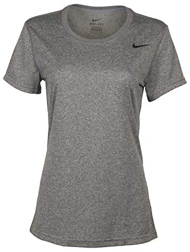 Camiseta Nike Legend de manga corta para mujer (pequeña, gris)