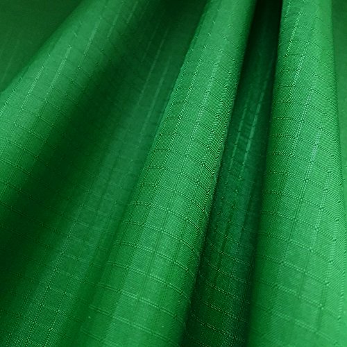 emma kites Tela de nailon ripstop verde oscuro 1.4Oz yd² 60'x108 '(WxL) 40D Repelente al agua Resistente al viento Resistente al polvo Revestimiento de PU hermético - Tejido exterior para cometas Bolsa de lona inflable Cubierta de bandera Hamaca